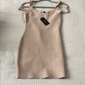 Guess Women's Beige Mini Dress